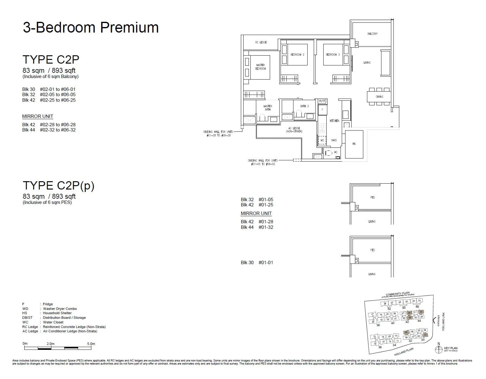 3 Bedroom Premium Floor Plan - Amberwood-At-Holland - p12 - p12 floorplan 2