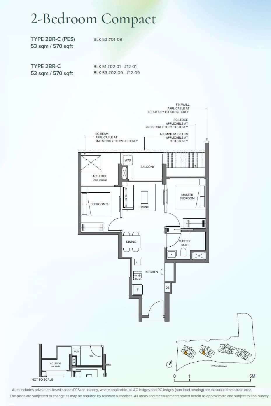 2 Bedroom Compact Floor Plan - Canberra-Crescent-Residences - p11 - p11 floorplan 2