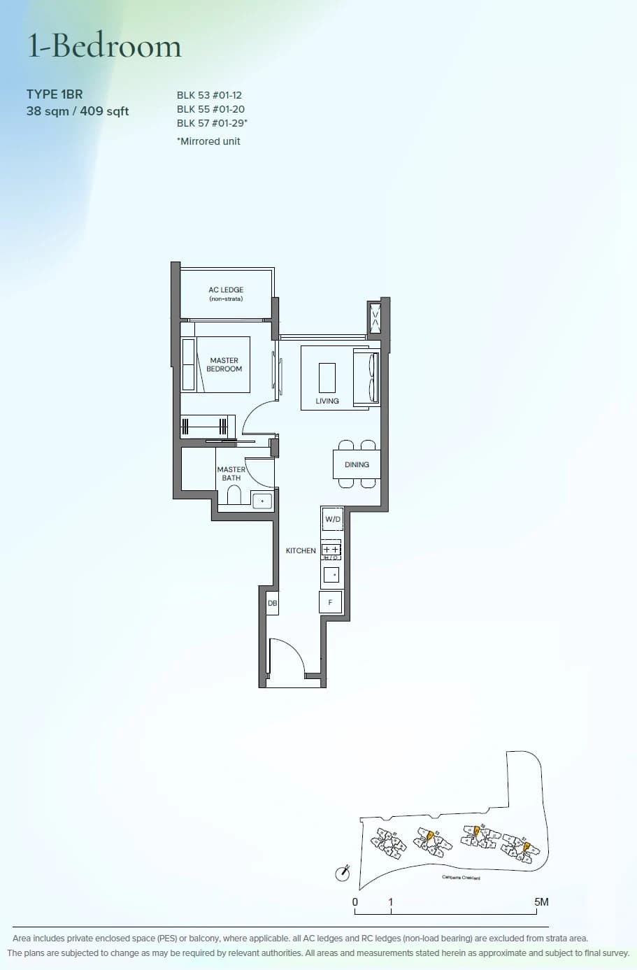 1 Bedroom Floor Plan - Canberra-Crescent-Residences - p11 - p11 floorplan 1