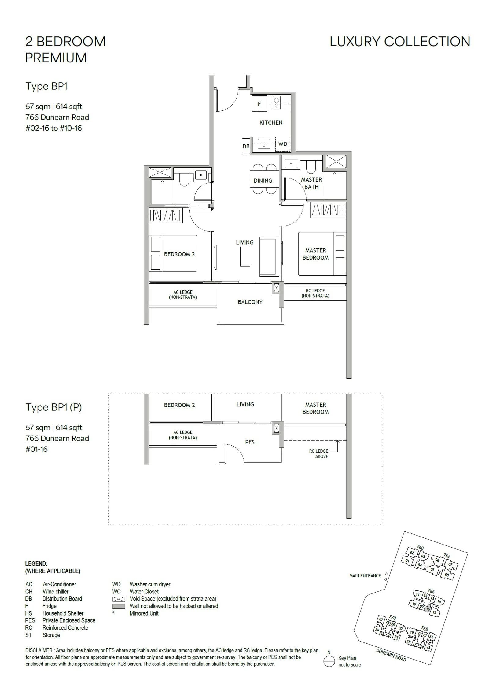 2 Bedroom Premium Floor Plan - Dunearn-House - p10 - p10 floorplan 5