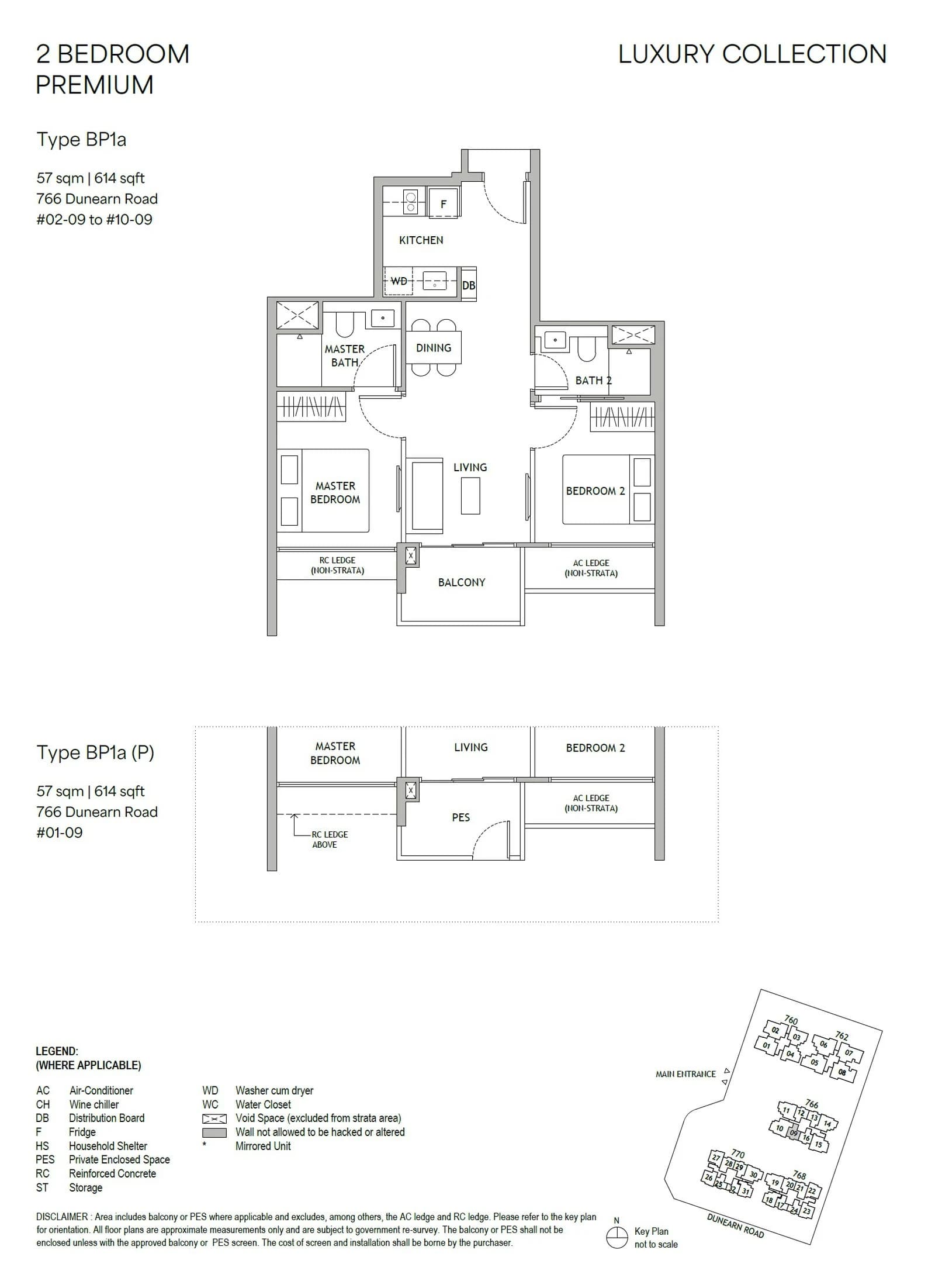 2 Bedroom Premium Floor Plan - Dunearn-House - p10 - p10 floorplan 7
