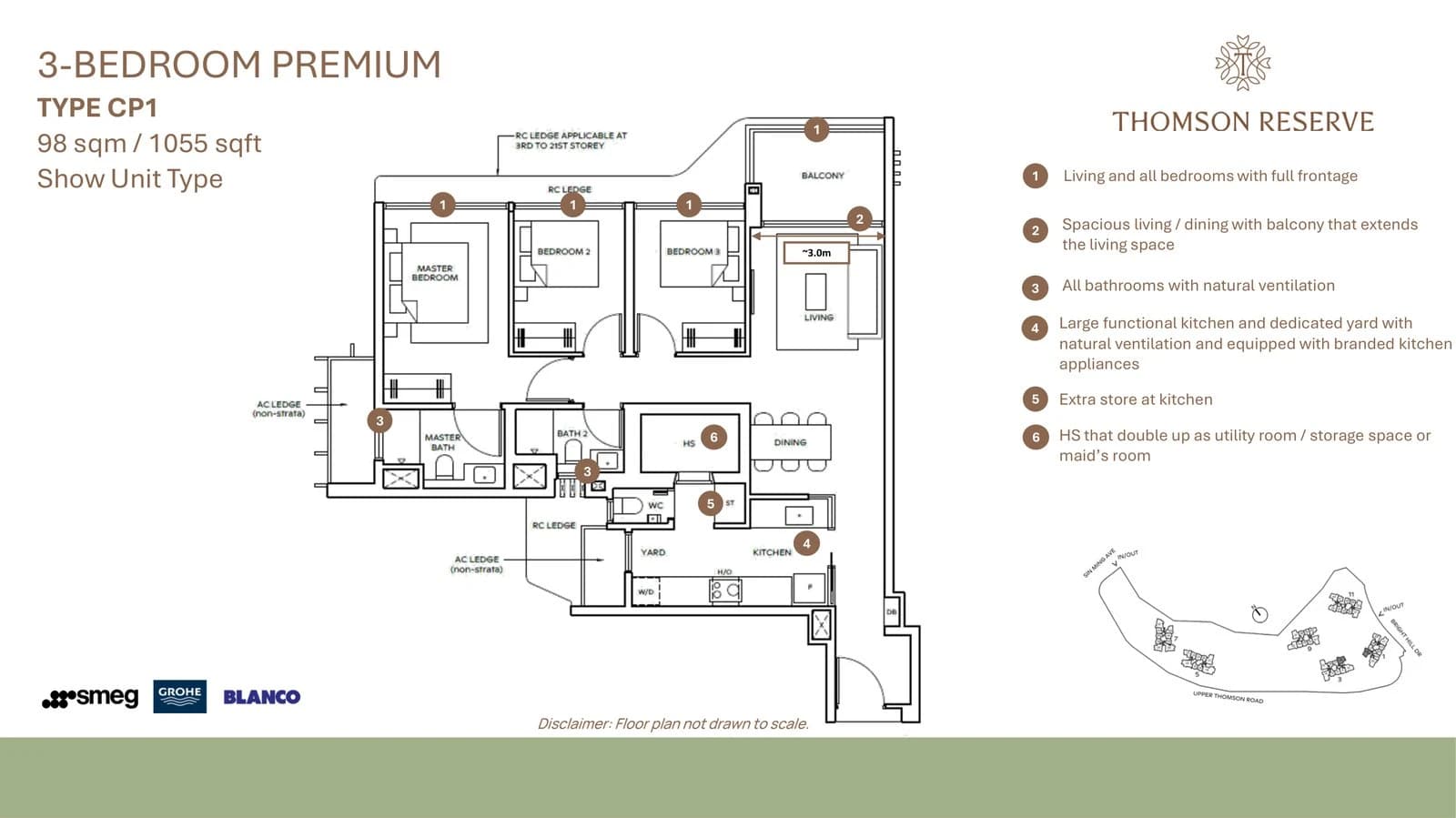 3-Bedroom Premium — Type CP1