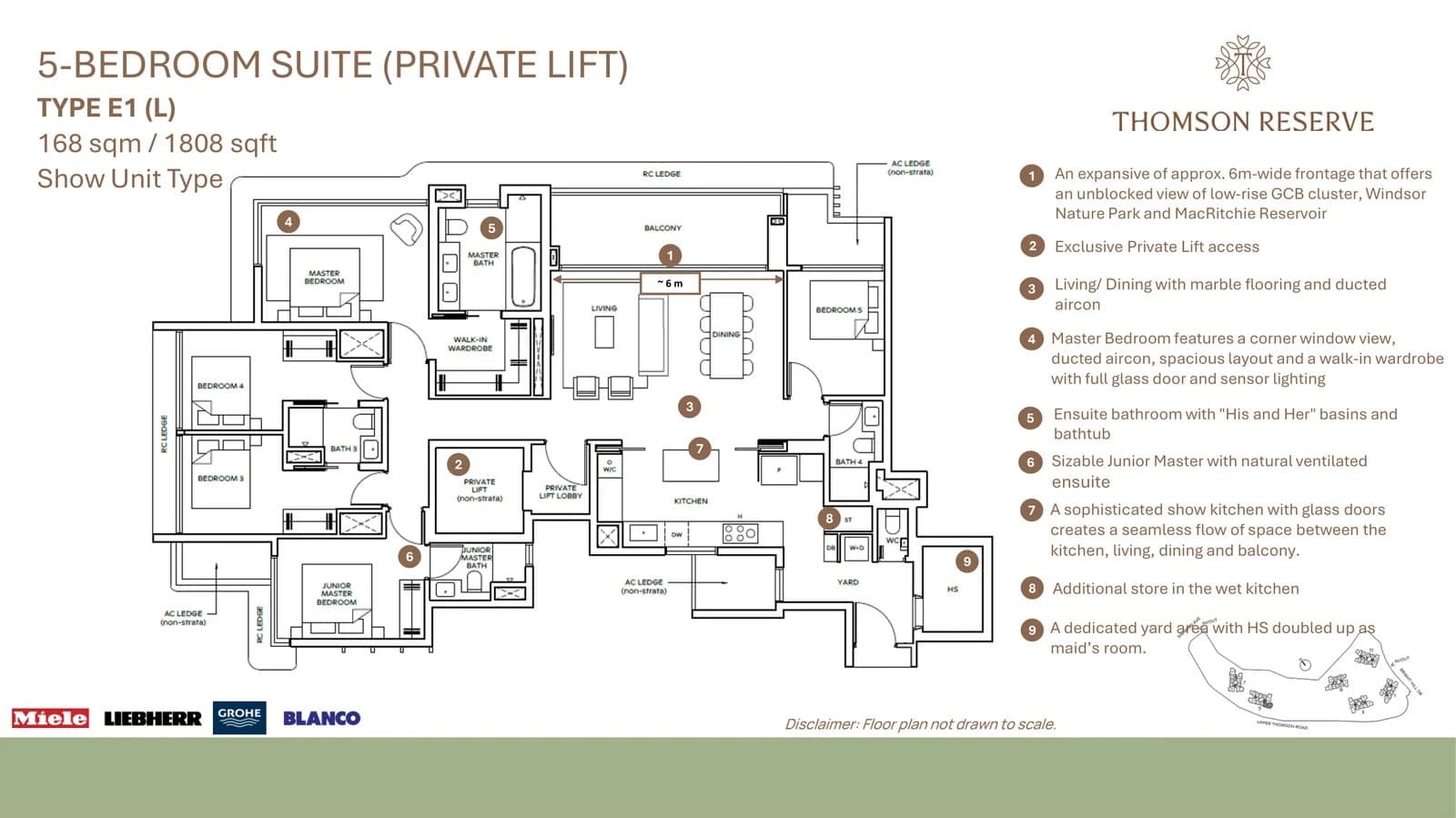 5-Bedroom Suite (Private Lift) — Type E1 (L)